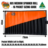 AOS Spanner Rolls Small, Standard, Medium, Large