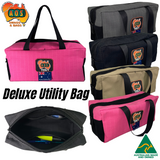 AOS Deluxe Canvas Toiletries Bag w/Mesh Storage Pockets