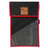 AOS Australian Made Canvas Knife, Tool & Utensil Wrap Roll W/ Clear Front  - Touch Tape Closure