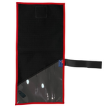 AOS Australian Made Canvas Knife, Tool & Utensil Wrap Roll W/ Clear Front  - Touch Tape Closure