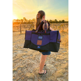 AOS Australian Made Deluxe Canvas Purple Canvas Gear Bag - 85L