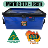 AOS PVC 4WD Marine Cargo Storage Drawer Bag with Clear Top 16cm - Blue