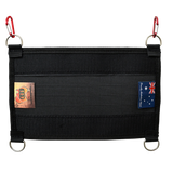 AOS Australian Made Canvas camp kitchen storage pouch with clear front 28cm Wide