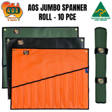AOS Jumbo Spanner Roll, Tool Wrap  Large 10 Pocket