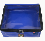 AOS PVC 4WD Marine Cargo Storage Drawer Bag with Clear Top 16cm - Blue