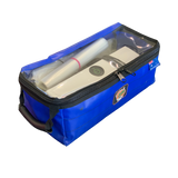 AOS PVC 4WD Marine Cargo Storage Drawer Bag with Clear Top 16cm - Blue