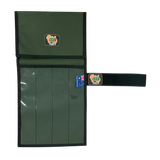 AOS Australian Made Canvas Knife, Tool & Utensil Wrap Roll W/ Clear Front  - Touch Tape Closure