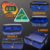 AOS PVC 4WD Marine Cargo Storage Drawer Bag with Clear Top 16cm - Blue