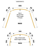 AOS Swag Replacement Aluminum Alloy Dome Swag Hoop pole Set
