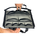 AOS Canvas Universal Rear Seat storage Organiser - 12 Pockets