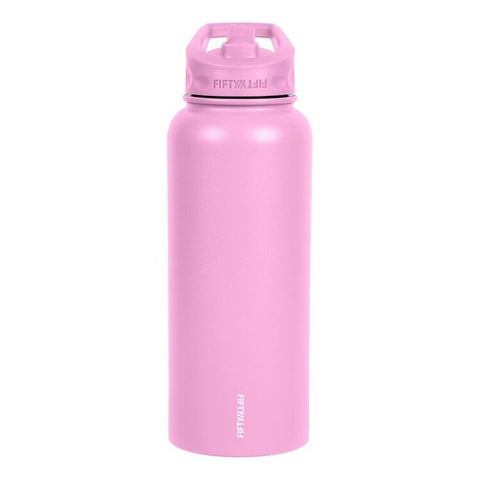 Fifty-Fifty 34oz Double Wall Vacuum Insulated Candy Pink Bottle