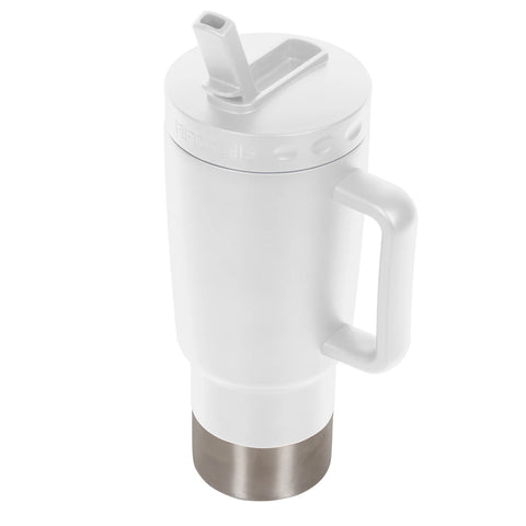 Fifty-Fifty 30oz Double Wall Vacuum Insulated Tall Mug with Straw Lid