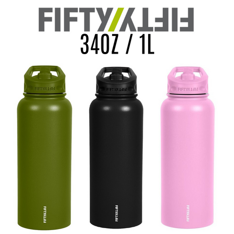 Fifty-Fifty 34oz Double Wall Vacuum Insulated Bottle