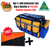 AOS Contractor Tool Bag + FREE Spanner Roll Bundle