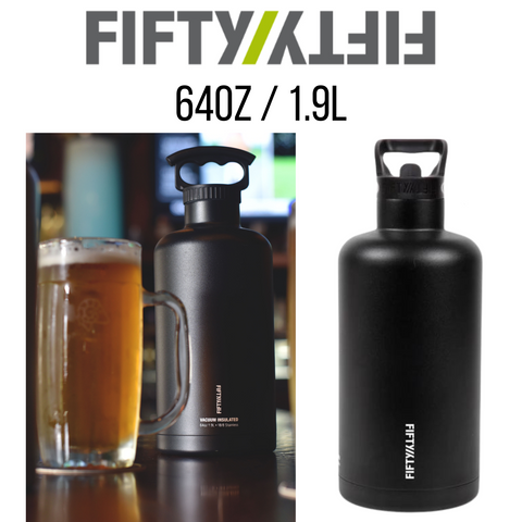 Fifty-Fifty 64oz/1.9L Double Wall Vacuum Insulated S/S Tank Growler