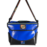 AOS Aussie Made DLX Saltwater Resistant Tackle Bag, Adjustable Shoulder Strap - Blue PVC