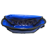 AOS Aussie Made DLX Saltwater Resistant Tackle Bag, Adjustable Shoulder Strap - Blue PVC