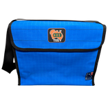 AOS Aussie Made STD Heavy Duty Tackle Bag, Triple Layer Base, Shoulder Strap - Blue Canvas & PVC
