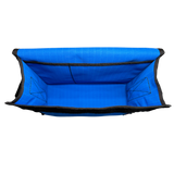 AOS Aussie Made STD Heavy Duty Tackle Bag, Triple Layer Base, Shoulder Strap - Blue Canvas & PVC