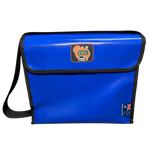 AOS Aussie Made STD Heavy Duty Tackle Bag, Triple Layer Base, Shoulder Strap - Blue Canvas & PVC