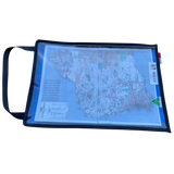 AOS A3 Map Storage Bag DFES SES DEC - Blue Canvas