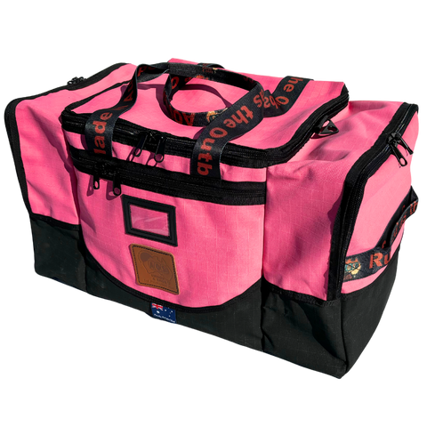 AOS Australian Made Deluxe Canvas Pink Canvas Gear Bag - 85L **FIRST PRODUCTION RUN**