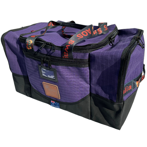 AOS Australian Made Deluxe Canvas Purple Canvas Gear Bag - 85L **FIRST PRODUCTION RUN**