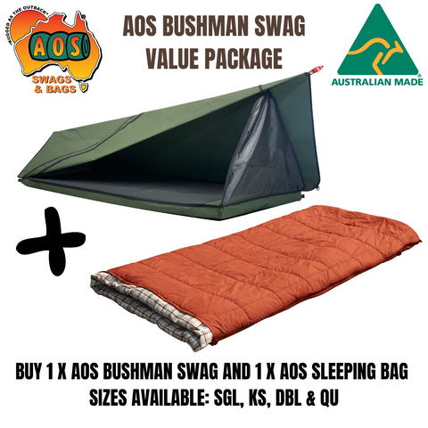 AOS VALUE PACKAGE AUS MADE BUSHMAN SWAG