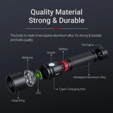 Nextorch ED20 4Tool Rechargeable Flashlight | 2,200 Lumens USB‑C EDC - 10 YEAR WARRANTY