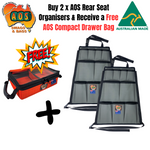 AOS Rear Seat Storage Organiser + FREE Under Seat Drawer Bag Bundle