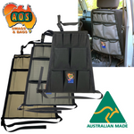 AOS Canvas Universal Rear Seat storage Organiser - 12 Pockets