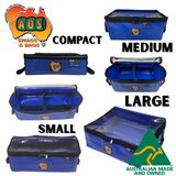 AOS PVC 4WD Marine Cargo Storage Drawer Bag with Clear Top 16cm - Blue