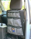 AOS Canvas Universal Rear Seat storage Organiser - 12 Pockets