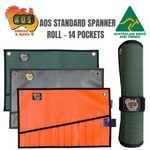 AOS Spanner Roll, Tool Wrap - Standard 14 Pockets