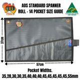 AOS Spanner Roll, Tool Wrap - Standard 14 Pockets