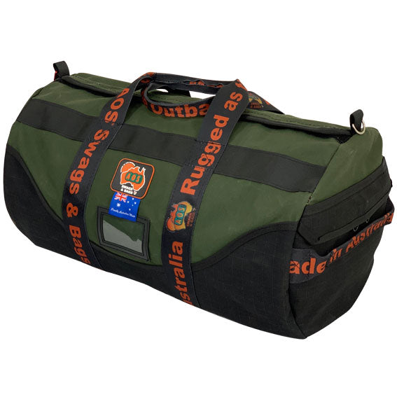 AOS Aus Made Deluxe Canvas Sports Duffle Bag Aussie Outback Supplies