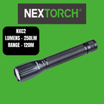 Nextorch Compact Lightweight Torch, AA Batteries, Lanyard, Tail Cap Switch