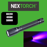 Nextorch Compact UV Torch, AA Batteries, Lanyard, Tail Cap Switch