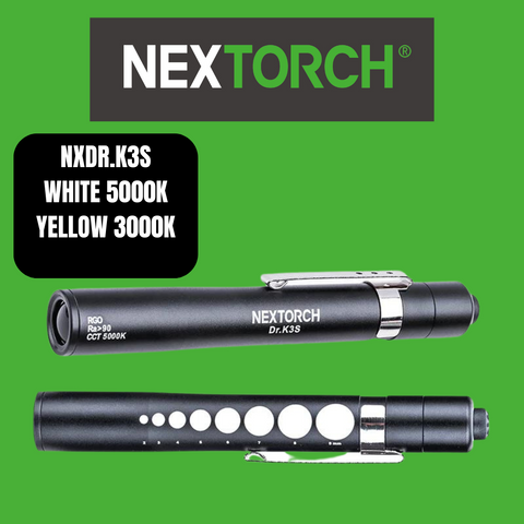 Nextorch Dr. Medical Examinaion Penlight, Dual Colour, Pupil Reference Scale, Safe for Eyes