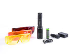 Nextorch Led Forensic Light Sources Kit, Wh/Bl/Rd/Gr/IR/UV LED, Rotary Switch, Hard Case