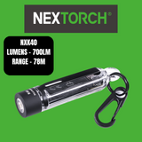 Nextorch Compact Keychain Torch Rechargeable, Pocket/Cap Clip