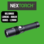 Nextorch Max Extra Long Distance Torch, 1,200m White LEP
