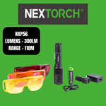 Nextorch Led Forensic Light Sources Kit, Wh/Bl/Rd/Gr/IR/UV LED, Rotary Switch, Hard Case