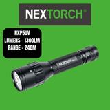 Nextorch Rechargeable Torch Dual White & UV Light