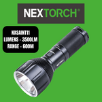 Nextorch Saint Torch Rechargeable Ultra Long Search Light, Power Bank, Molle Carry Bag & Shoulder Strap