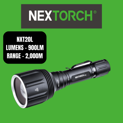 Nextorch Rechargeable Torch Ultra Long Range, Function Switch, LEP Wh Laser