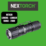 Nextorch Rechargeable Compact Duty Torch, Strobe & Metal Tail Switch